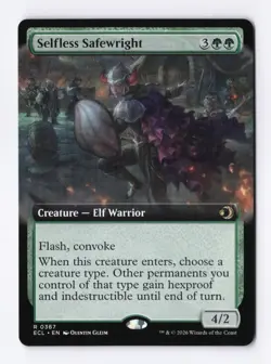 Selfless Safewright (Extended Art) 0367 (R) MTG Lorwyn Eclipsed (ECL) - Image 1