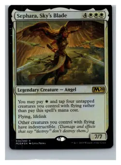 Core Set 2020 #36 Sephara, Sky's Blade - FOIL - Image 1