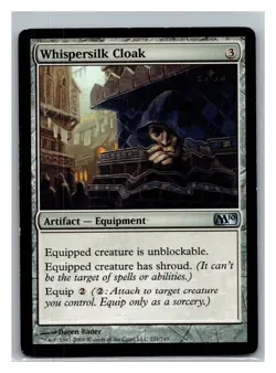 Magic 2010 (M10) #221 Whispersilk Cloak - Image 1