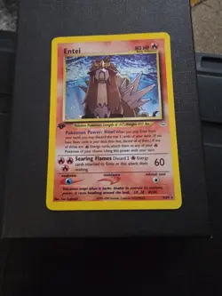 Entei Neo Revelation 1st Edition Holo Rare Pokemon Card 6/64 WOTC TCG LP- MP - Image 1