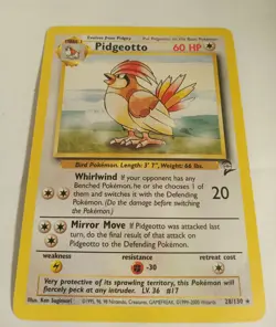 Pokemon Card - Pidgeotto Base Set 2 28/130 - Image 1