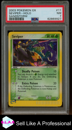 SEVIPER-HOLO SANDSTORM POKEMON EX SANDSTORM 2003 11 PSA 7 - Image 1