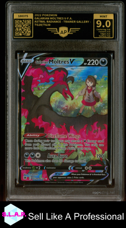GALARIAN MOLTRES V POKEMON TG20/TG30 2022 ASTRAL RADIANCE TG ENG AP 9 - Image 1