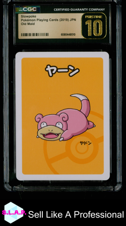 SLOWPOKE POKEMON 2019 OLD MAID JAPANESE PLAYING CARDS CGC PRISTINE 10 - Image 1
