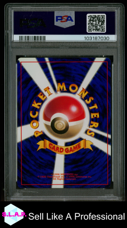 GASTLY NO RARITY SYMBOL POKEMON JAPANESE BASIC 1996 92 PSA 8 - Image 2