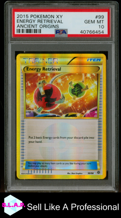 ENERGY RETRIEVAL ANCIENT ORIGINS POKEMON XY ANCIENT ORIGINS 2015 99 PSA 10 - Image 1