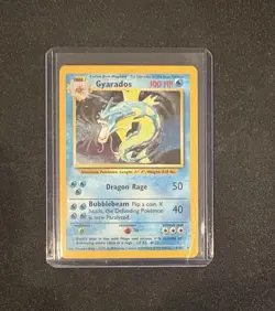 Pokemon Gyarados Holo Rare TCG Card Base Set 6/102 LP - Image 1