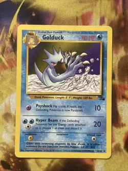 Golduck - 35/62 Fossil Unlimited Uncommon Pokemon - MP - Image 1