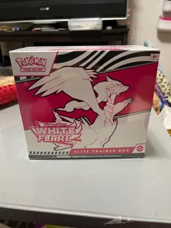 Pokemon White Flare ETB Sealed Scarlet and Violet - Image 1