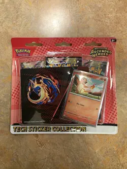 Pokemon TCG Charmander Tech Sticker Collection Ascended Heroes 3 Pack Blister - Image 1