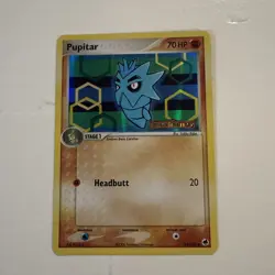 Pupitar 58/101 EX Dragon Frontiers Stamped Reverse Holo Pokemon Card NM - Image 1