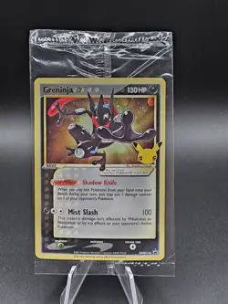 Greninja Gold Star SEALED Promo SWSH144 Pokemon Holo Celebrations 2 - Image 1
