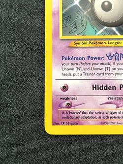 Pokemon TCG Unown [W] 29/105 Neo Destiny Regular MP - Image 2