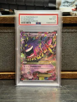 Pokemon 2014 XY Phantom Forces M Gengar EX #35/119 PSA 8 - Image 1