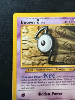 Unown [G] 27/105 Neo Destiny Regular Pokemon TCG - Image 2