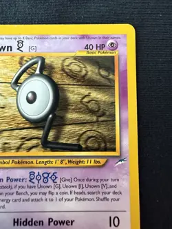 Unown [G] 27/105 Neo Destiny Regular Pokemon TCG - Image 3