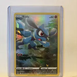 Pokemon TCG Riolu -GG26/GG70- Crown Zenith: Galarian Gallery Alternate Art NM - Image 1