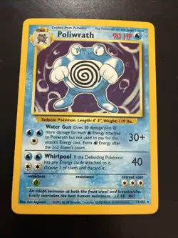 Pokemon TCG Poliwrath Base Set 13/102 Holo 1999-2000 Wizards Base Set Holo Rare - Image 1