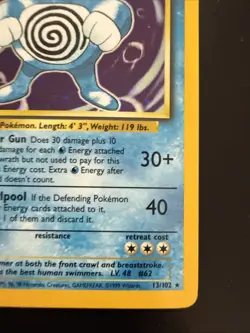Pokemon TCG Poliwrath Base Set 13/102 Holo 1999-2000 Wizards Base Set Holo Rare - Image 4