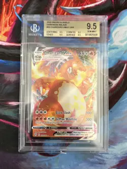 Charizard VMAX Darkness Ablaze 020/189 Graded BGS 9.5 Gem Mint Pokemon TCG - Image 1
