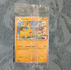 Pokemon Pikachu SVP EN 101 SVP Black Star Promo 70 HP Basic Scrappy Spark 2023 - Image 1