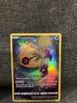Pokemon Lunatone GG11/GG70 Crown Zenith Galarian Gallery Full Art Holo - Image 1