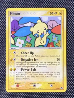 Minun 4/17 Pop Series 3 Rare Holo Pokemon TCG - LP+ - Image 1