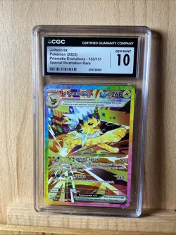CGC 10 GEM MINT- Jolteon Ex -PRE EN 153/131 SIR Pokemon Prismatic Evolutions - Image 1