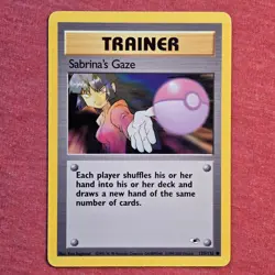 Pokemon WOTC Gym Heroes: Sabrina's Gaze 125/132 - LP - Image 1
