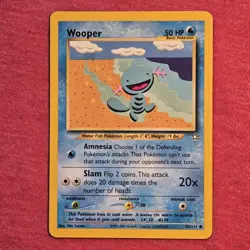 Pokemon 2000 WOTC Neo Genesis: Wooper 82/111 - LP - Image 1