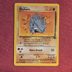Pokemon WOTC Jungle: Rhyhorn 61/64 - NM - Image 1