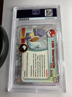1999 Topps Pokemon TV #08 Wartortle Foil Black Logo PSA 7 Near Mint - Image 2