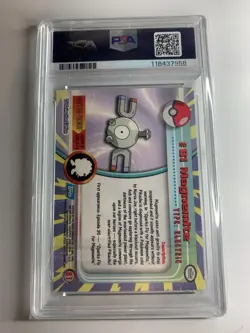 2000 Topps Pokemon Series 2 #81 Magnemite Rainbow Foil PSA 6 EX-MT - Image 2