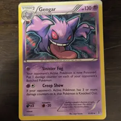 Pokemon TCG Gengar 60/162 Breakthrough Reverse Holo Rare Stage 2 130HP English - Image 1