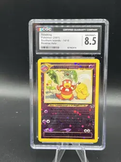 CGC 8.5 Slowking 2001 Southern Islands 14/18 Reverse Holo Pokemon Card - Image 1
