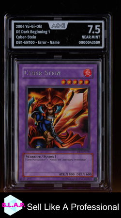 CYBER-STEIN YU-GI-OH! 2004 DB1-EN100 DARK BEGINNING 1 AOG 7.5 - Image 1