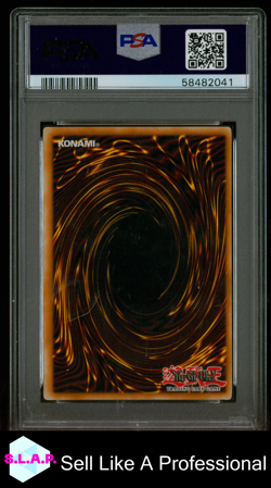 BLUE-EYES WHITE DRGN. 1ST EDITION-PORTUGUESE YU-GI-OH! LOB 2002 P001 PSA 9 - Image 2