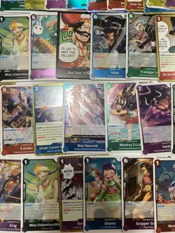 One Piece LOT (400+) 3 Tins, 3 Sealed Promo Cards, SR, R, Don, Leaders - Image 4