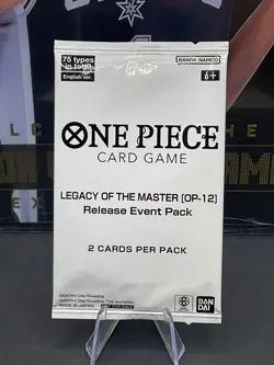 One Piece Card Game Legacy Of The Master (OP12) Release Event Pack Sealed - Image 1