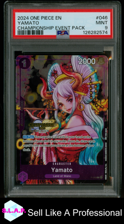 YAMATO ONE PIECE CHAMPIONSHIP 2024 EVENT PACK 2024 046 PSA 9 - Image 1