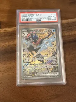 2024 Pokemon SVP En #132 Greninja Ex SFA Special Illustration Collection PSA 10 - Image 1