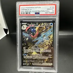 2024 Pokemon SVP EN SFA Special Illustration Rare #132 Greninja Ex PSA 10 GEM MT - Image 1