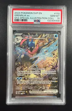 2024 Pokemon SVP EN SFA Special Illustration Collection #132 Greninja ex PSA 10 - Image 1