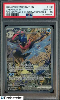 2024 Pokemon SVP EN SFA Special Illustration Collection #132 Greninja ex PSA 10 - Image 1