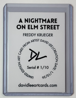 A Nightmare On Elm Street Limited Artist Signed Freddy Krueger Trading Card 1/10 - Image 2