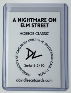 A Nightmare On Elm Street Limited Artist Signed Horror Classic Trading Card 5/10 - Image 2