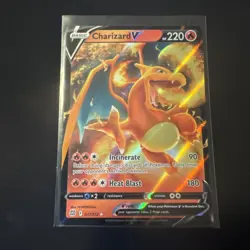 Pokemon Charizard V #017/172 Swsh09: Brilliant Stars Holo Full Art TCG NM - Image 1