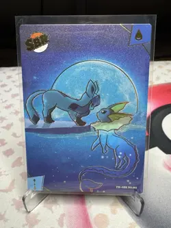 Non TCG Pokemon Elf Eif Origin Collection 3.0 SBR Glaceon and Vaporeon - Image 1