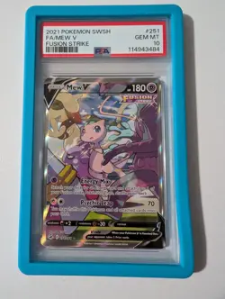 Mew V Alt Art 2021 Pokemon SWSH Fusion Strike Psa 10 - Image 1