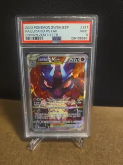 PSA 9 Lucario Vstar SWSH291 Black Star Promo Pokemon 2023 - Image 1
